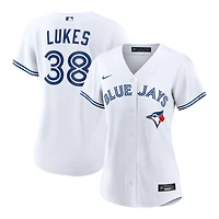 Women's Nike Nathan Lukes White Toronto Blue Jays Home Replica Jersey