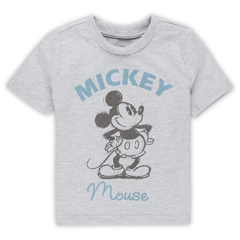 Toddler Heather Gray Mickey Mouse What's Up Pals T-Shirt