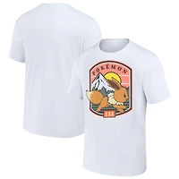 Unisex White Pokemon Eevee Out Run T-Shirt