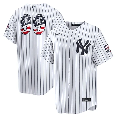Fourth of July Men's New York Yankees Aaron Judge Nike White USA 250 Stadium Jersey
