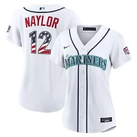 Fourth of July Women's Seattle Mariners Josh Naylor Nike White USA 250 Stadium Jersey
