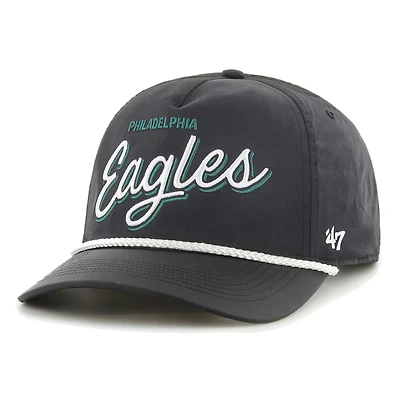 Men's '47 Black Philadelphia Eagles Fairway Hitch brrr Adjustable Hat