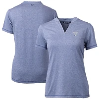 Women's Cutter & Buck  Heather Navy 2023 MLB All-Star Game DryTec Forge Stretch V-Neck Blade Top