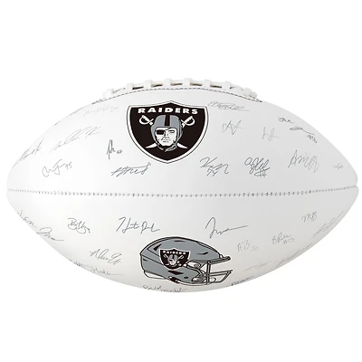 Las Vegas Raiders Autograph Signature Football