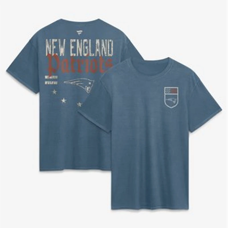 Men's Fanatics Blue New England Patriots Washed Americana T-Shirt