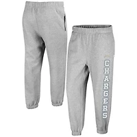 Women's '47 Gray Los Angeles Chargers Double Pro Harper Jogger Sweatpants
