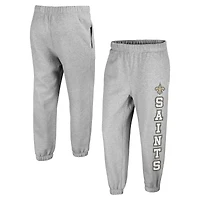 Women's '47 Gray New Orleans Saints Double Pro Harper Jogger Sweatpants