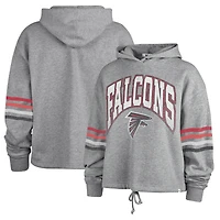 Women's '47 Heather Gray Atlanta Falcons Upland Bennett Pullover Hoodie