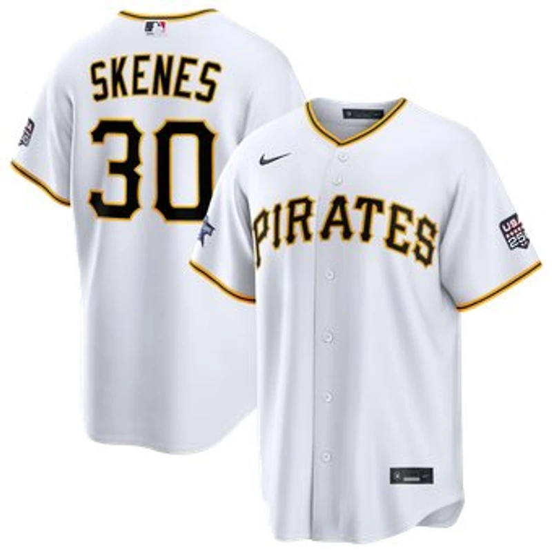 2026 All-Star Game Men's Pittsburgh Pirates Paul Skenes Nike White Replica Jersey