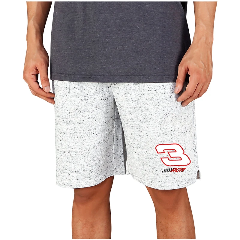 Men's Concepts Sport  White/Charcoal Richard Childress Racing Throttle Knit Jam Shorts