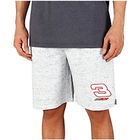 Men's Concepts Sport  White/Charcoal Richard Childress Racing Throttle Knit Jam Shorts