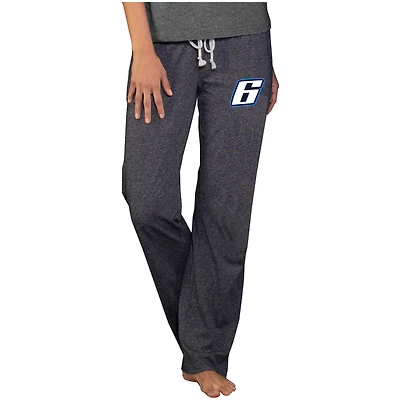 Women's Concepts Sport  Charcoal Brad Keselowski Quest Knit Pants