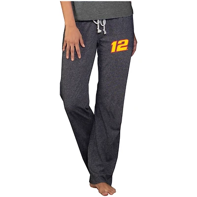 Women's Concepts Sport  Charcoal Ryan Blaney Quest Knit Pants