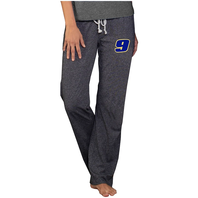 Women's Concepts Sport  Charcoal Chase Elliott Quest Knit Pants