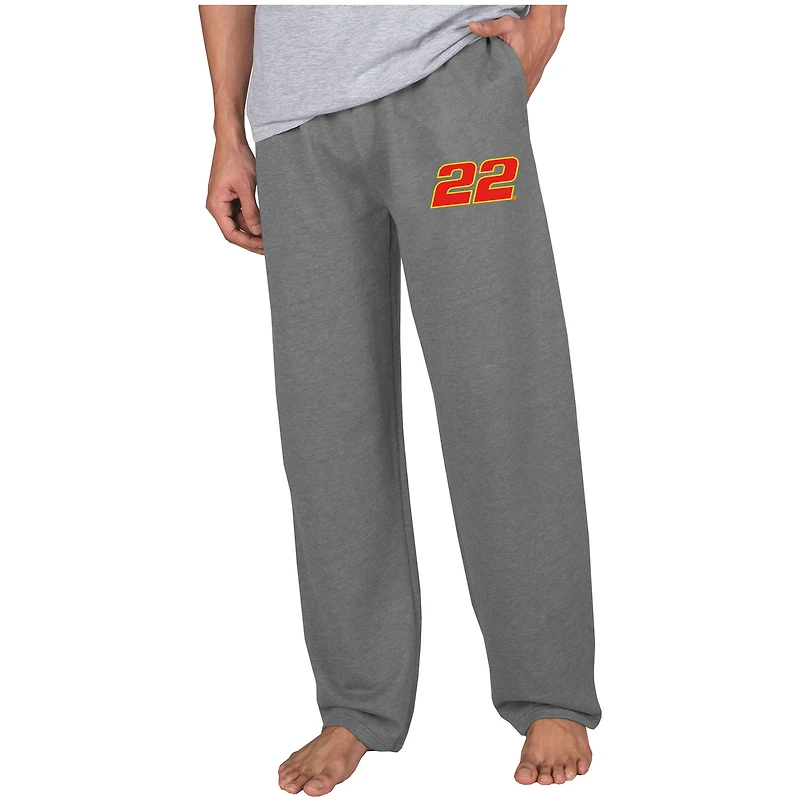 Men's Concepts Sport  Gray Joey Logano Mainstream Terry Pants