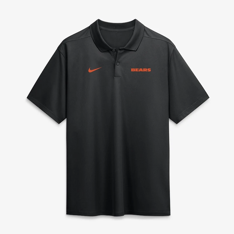 Men's Nike Black Chicago Bears Wordmark Victory Dri-FIT Polo