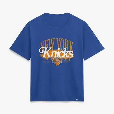 Women's Fanatics Blue New York Knicks NY Forever Cotton T-Shirt