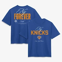 Women's Fanatics Blue New York Knicks NY Forever Cotton T-Shirt