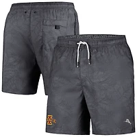 Men's Tommy Bahama Black Iowa State Cyclones Naples Layered Leaves Swim Trunks