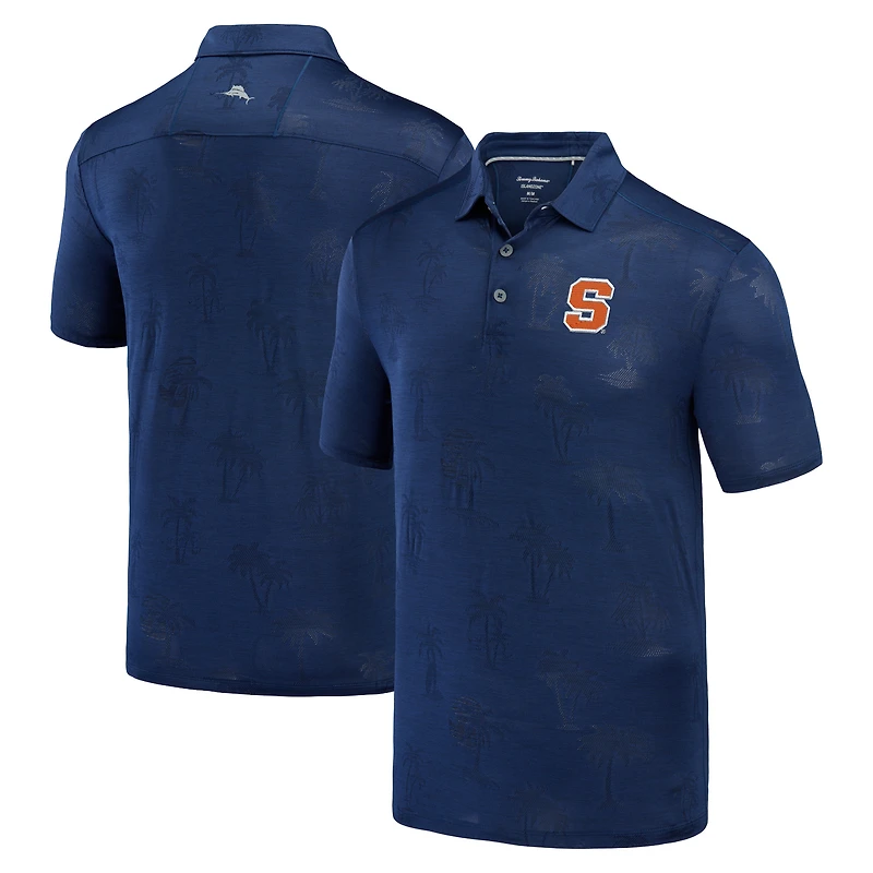 Men's Tommy Bahama Navy Syracuse Orange Sport Palm Coast Palmera IslandZone Polo