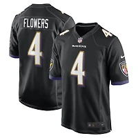 Men's Nike Zay Flowers Black Baltimore Ravens Alternate Game Jersey