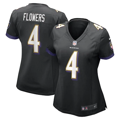 Women's Nike Zay Flowers Black Baltimore Ravens Alternate Game Jersey