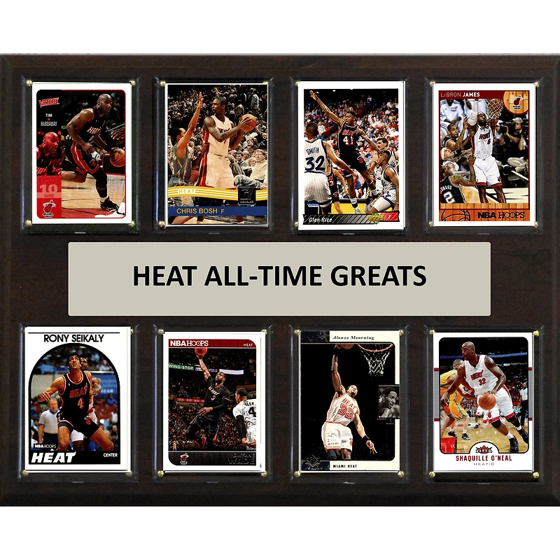 Miami Heat 12" x 15" Trading Card Plaque