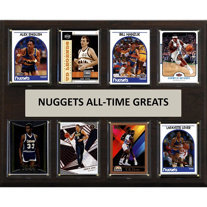 Denver Nuggets 12" x 15" Trading Card Plaque