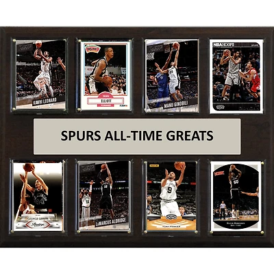 San Antonio Spurs 12" x 15" Trading Card Plaque