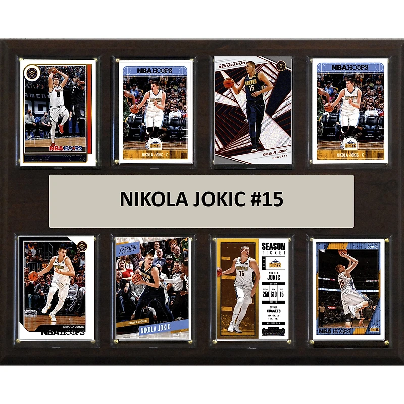 Nikola Jokic Denver Nuggets 12" x 15" Trading Card Plaque