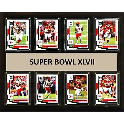 Kansas City Chiefs 12" x 15" Super Bowl XLVII Trading Card Plaque