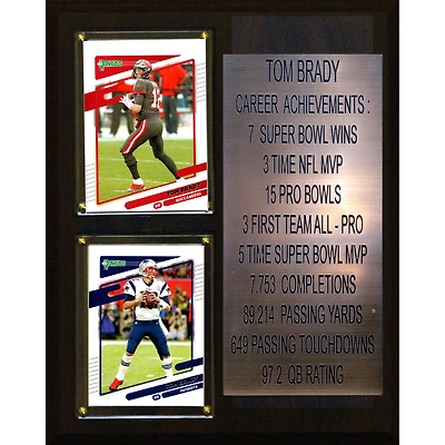 Tom Brady 8" x 10" Trading Card Plaque