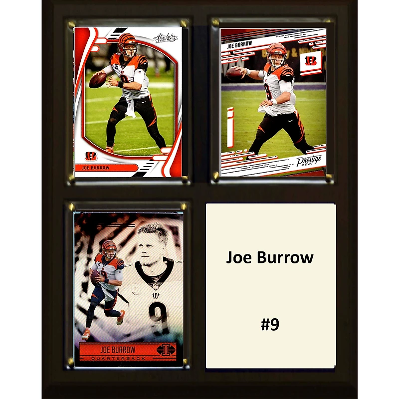 Joe Burrow Cincinnati Bengals 8" x 10" Trading Card Plaque