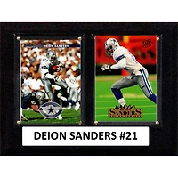 Deion Sanders Dallas Cowboys 6" x 8" Trading Card Plaque