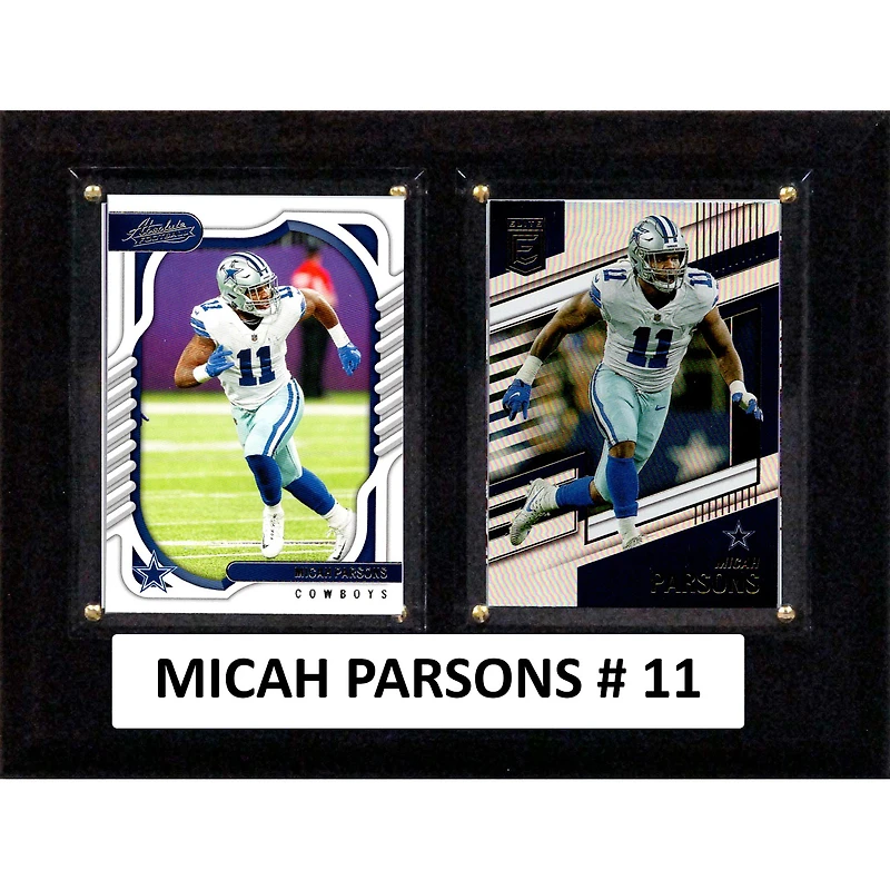 Micah Parsons Dallas Cowboys 6" x 8" Trading Card Plaque