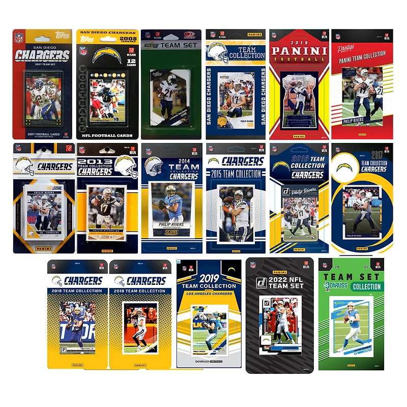 Los Angeles Chargers Trading Cards Team Sets