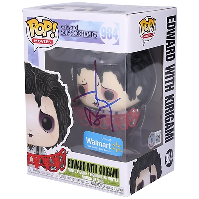 Johnny Depp Edward Scissorhands Autographed Edward with Kirigami #984 Funko Pop! Figurine - BAS