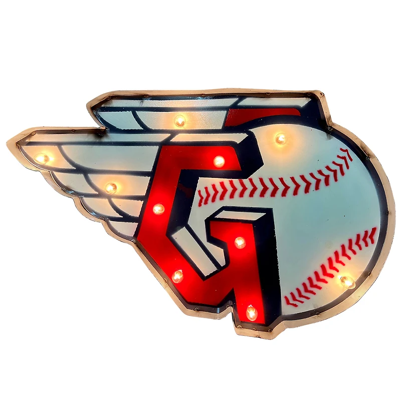 Imperial  Cleveland Guardians 18'' x 25'' Logo Recycled Metal Sign