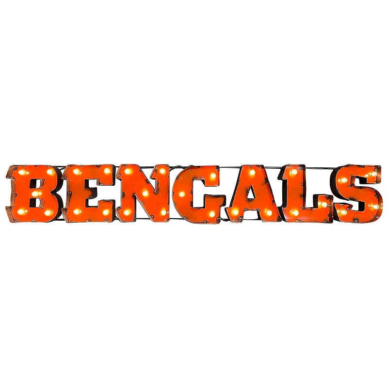 Imperial  Cincinnati Bengals 9" x 47" Recycled Metal Sign