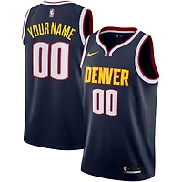 Men's Nike  Navy Denver Nuggets 2022/23 Swingman Custom Jersey - Icon Edition