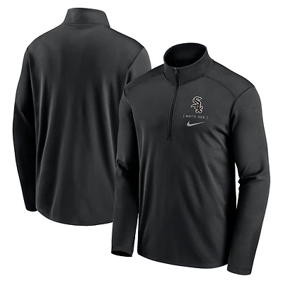 Men's Nike Black Chicago White Sox Franchise Logo Pacer Performance Half-Zip Top
