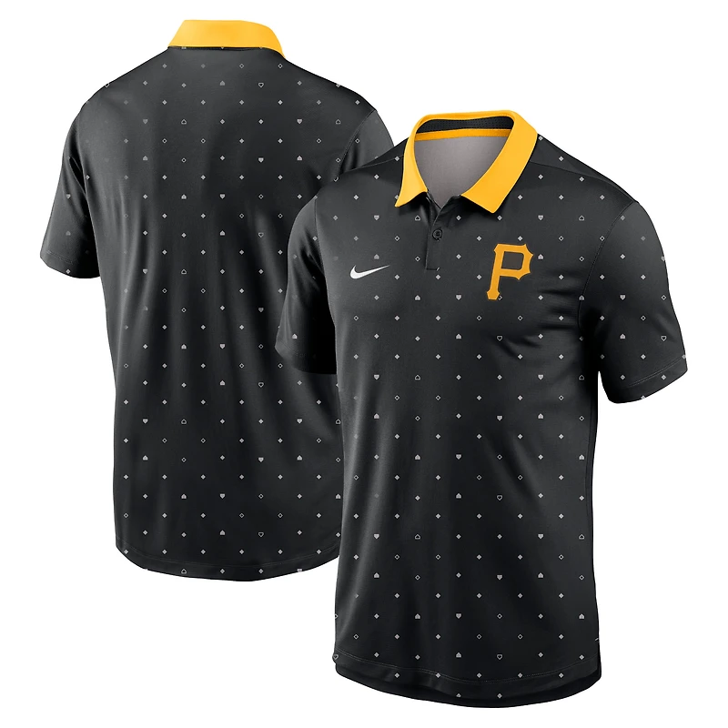 Men's Nike Black Pittsburgh Pirates Legacy Icon Vapor Dri-FIT Polo