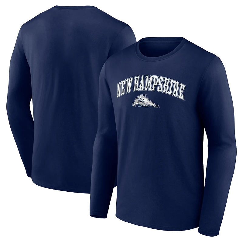 Men's Navy New Hampshire Wildcats Campus Long Sleeve T-Shirt