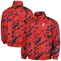 Men's Nike  Scarlet Ohio State Buckeyes Anorak Half-Zip Jacket