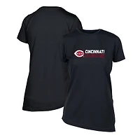 Women's Levelwear  Black Cincinnati Reds Birch Chase T-Shirt