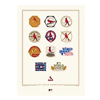 St. Louis Cardinals 12" x 16" World Series Collection Art Print