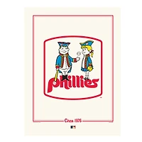 Philadelphia Phillies 12" x 16" Cooperstown Logo Art Print