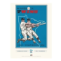 Minnesota Twins 12" x 16" 1961 Program Cover Art Print