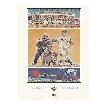 New York Mets 12" x 16" Program Cover Art Print