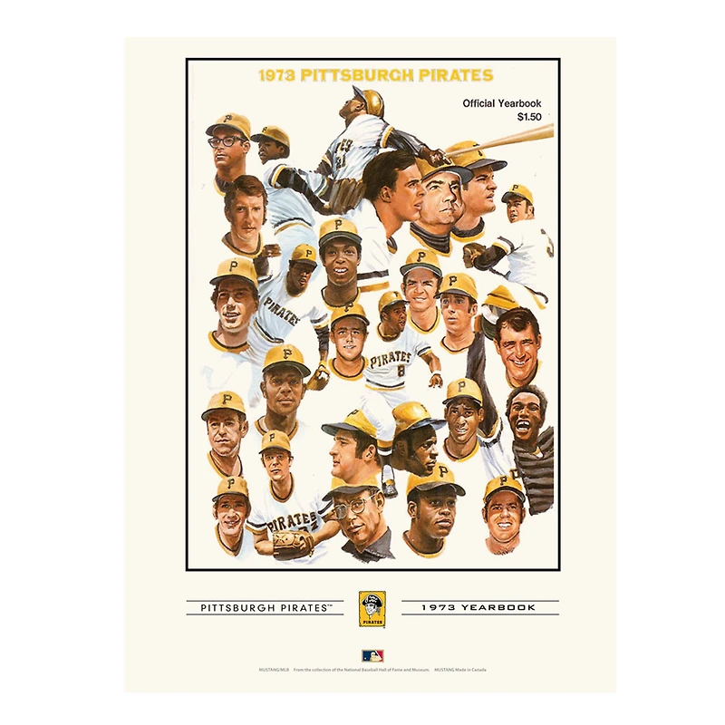 Pittsburgh Pirates 12" x 16" 1973 Program Cover Art Print
